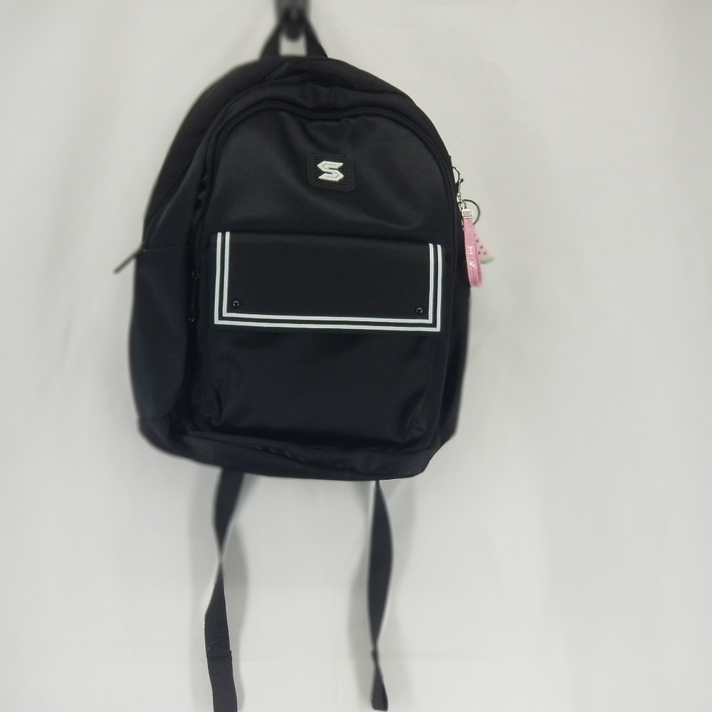 SUN EIGHT 4 Pocket Nylon Black White Backpack